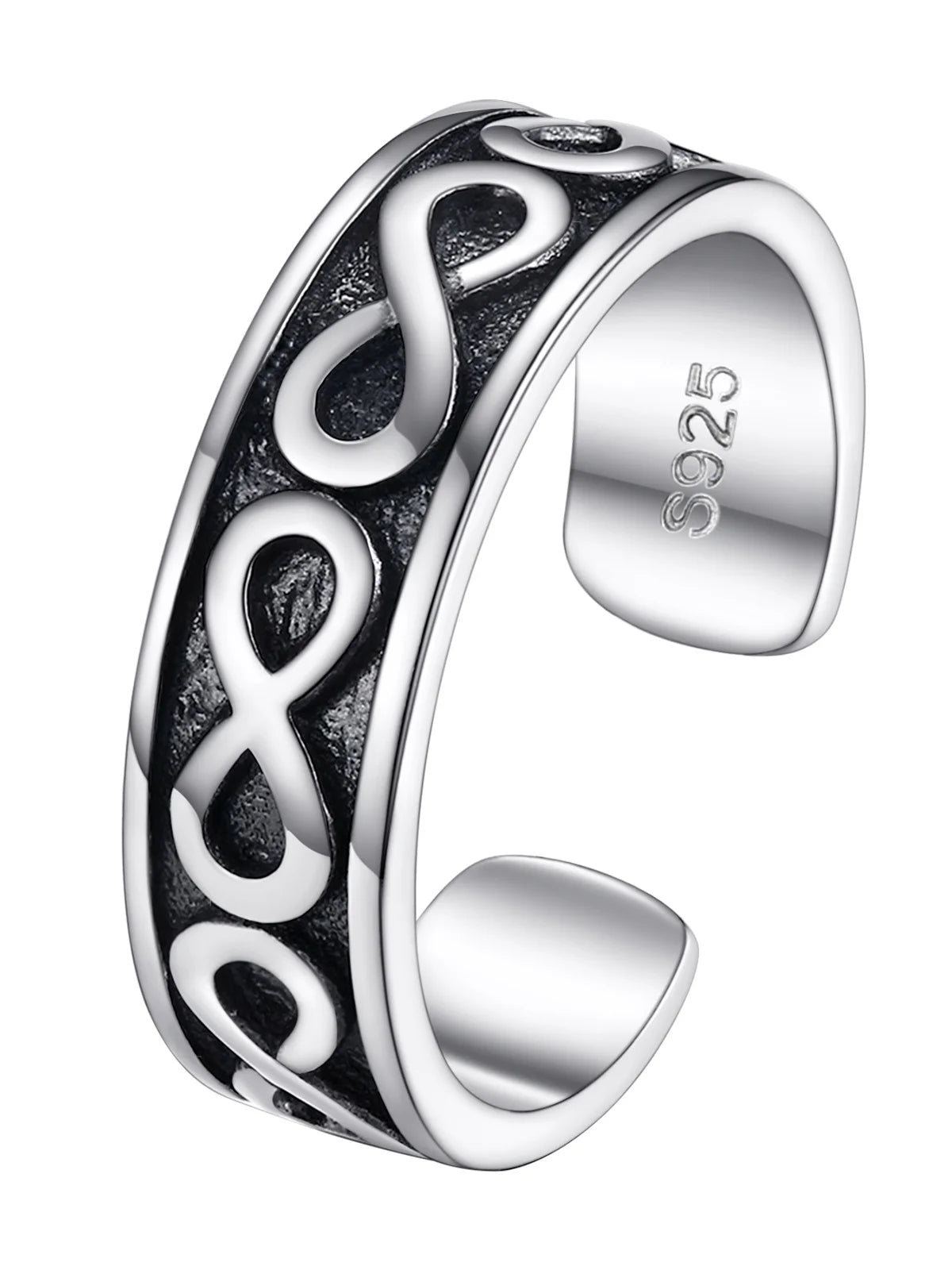 Infinity Toe Ring - Sterling Silver 