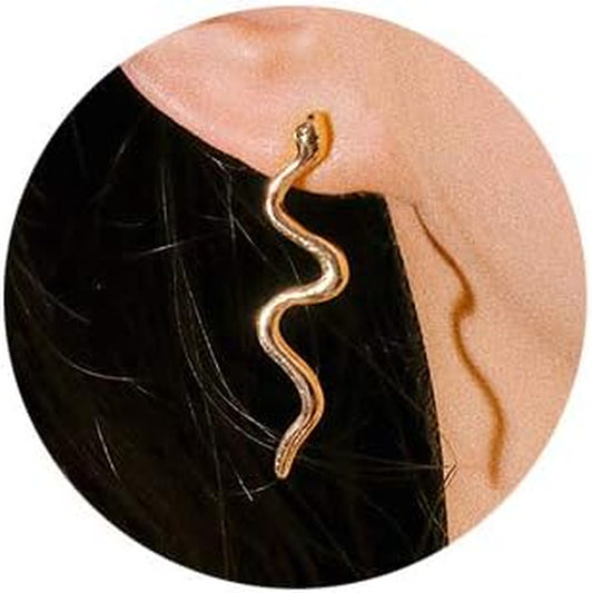 Snake Earrings for Women Silver Snake Earrings Dangle Gold Snake Drop Earrings Black Snake Earrings Snake Jewelry Serpent Earrings Silver Gold Snake Accessories